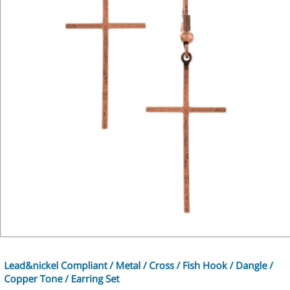 Copper earrings
